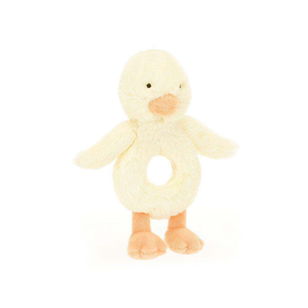 JellyCat Bashful Duckling Ring Rattle